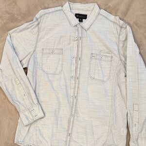 INC International Concepts Striped Gray Shirt